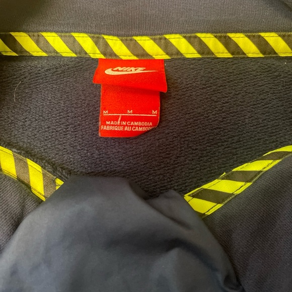 Nike Quarter Zip Tennis Pullover Sweatshirt Navy Blue Size Medium - Picture 2 of 9